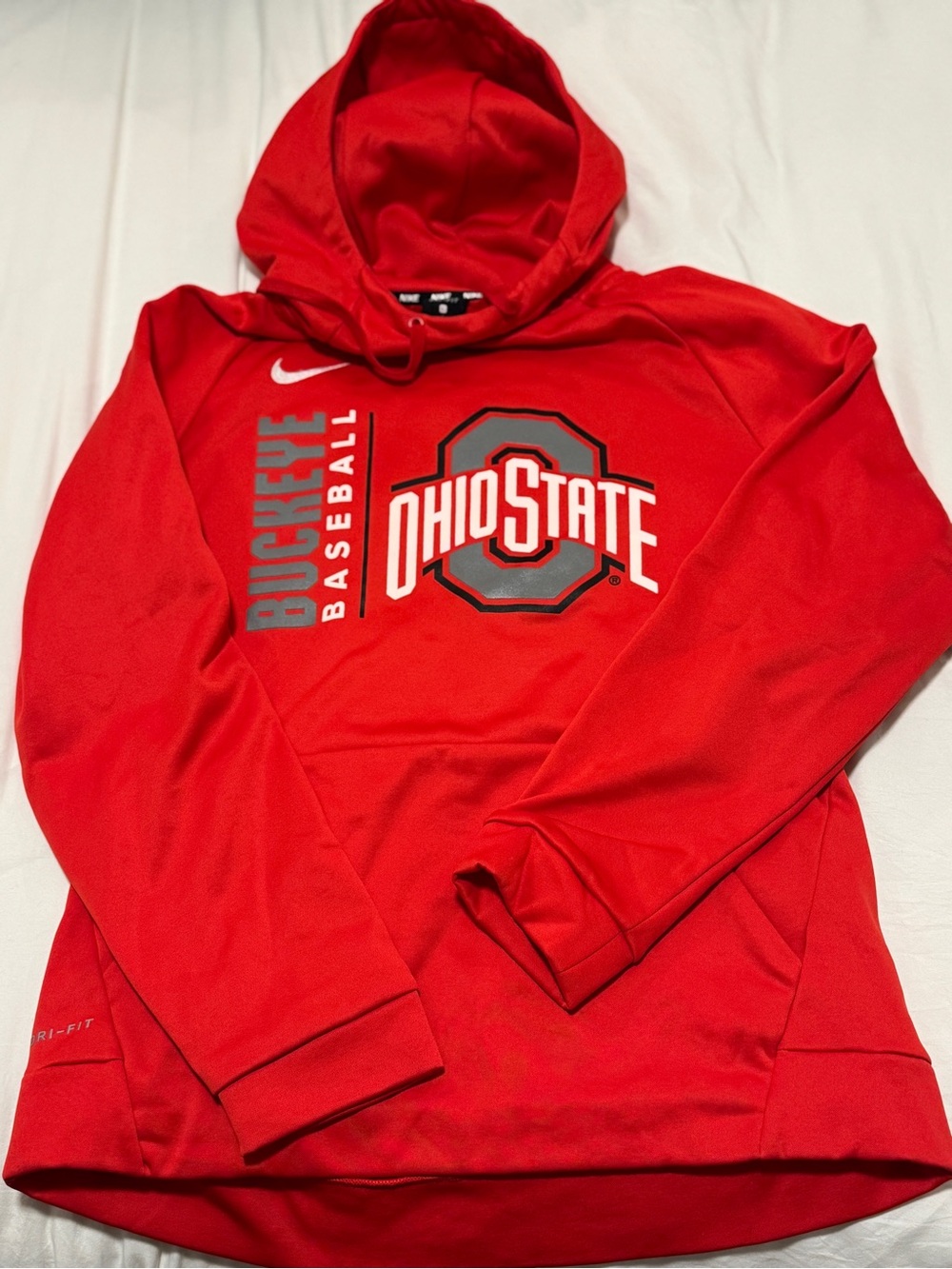 Nike Red Ohio State Buckeye Baseball Pullover Hoodie